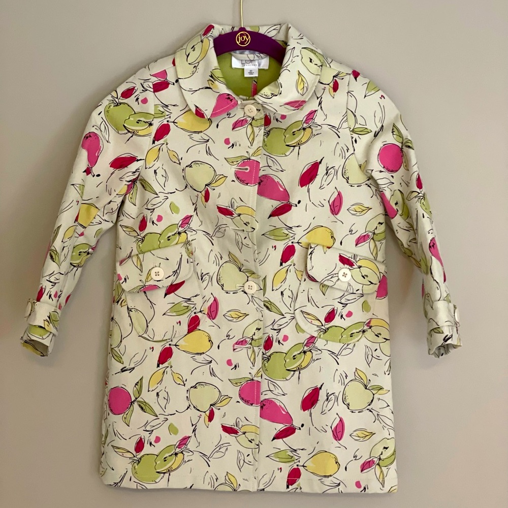 Loft Girls’ spring coat sz 5T spring botanical print